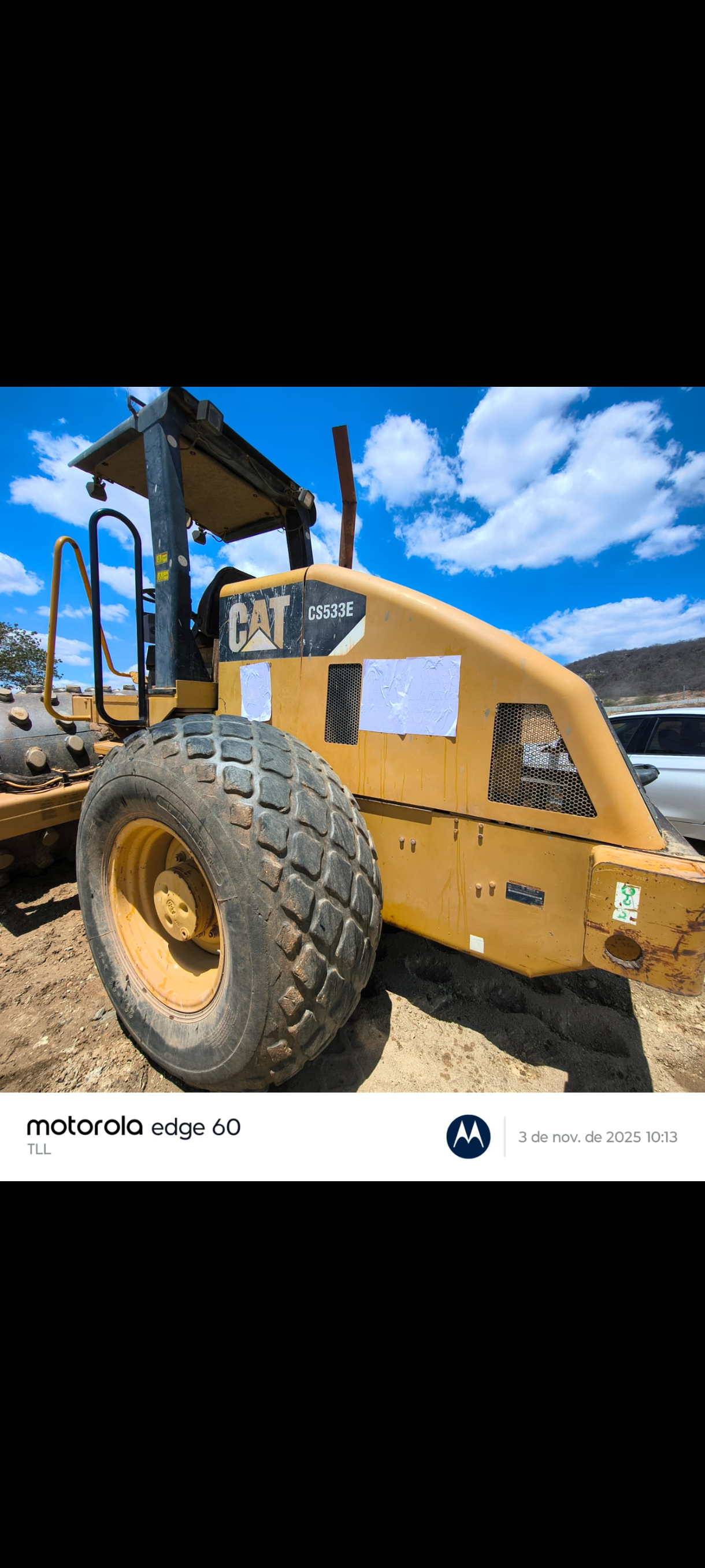 Rolo compactador Caterpillar CS533E ano 2009